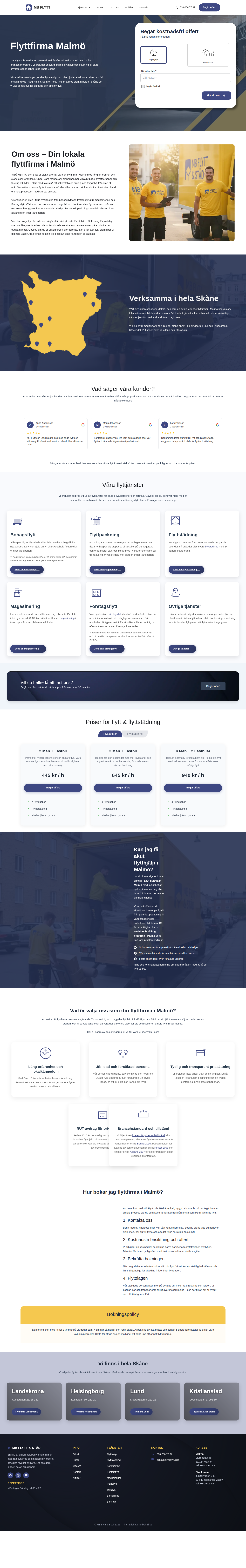 MB Flytt startsida