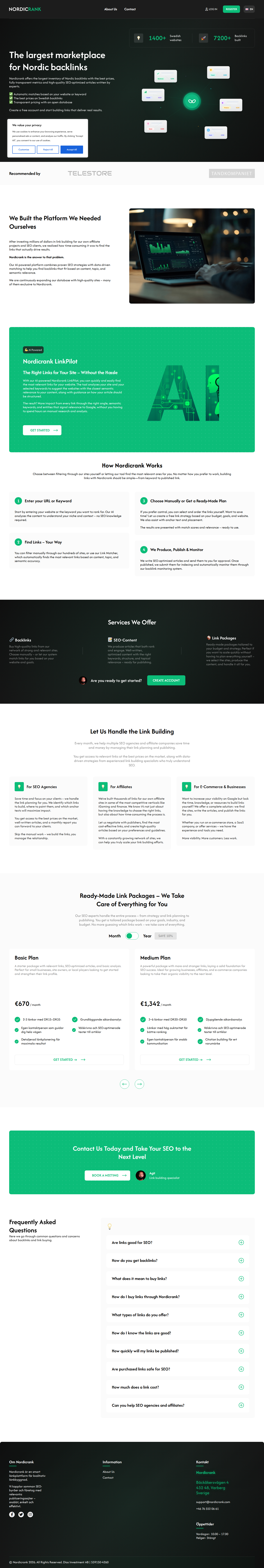 NordicRank startsida